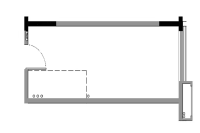 E01栋建面约37㎡商办公寓户型图