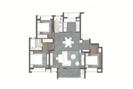 浦开云璟3室2厅1厨2卫建面120.00㎡