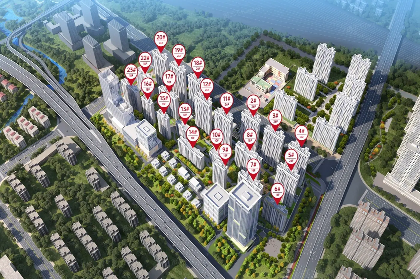 汇铭·昌国府楼栋平面图