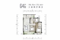 G4户型建面建面约98.90平