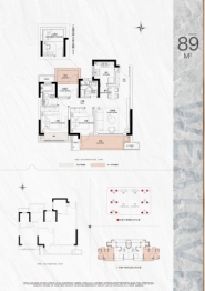 爱情·云锦万象3室2厅1厨2卫建面89.00㎡