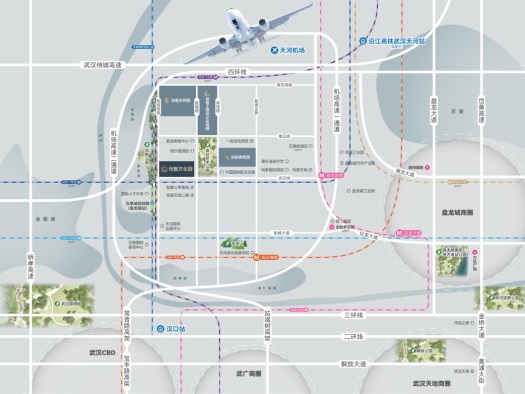 空港新城创智园区·创智文化园交通图