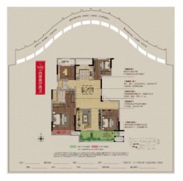 南浔吾悦广场4室2厅1厨2卫建面139.50㎡