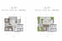 A3户型跃层建面约229.75平