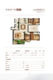 里程之光4室2厅1厨3卫建面269.87㎡