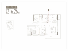 湖南建投·御湖印4室2厅1厨3卫建面216.26㎡