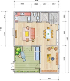 万科弗农小镇3室2厅1厨3卫建面205.00㎡