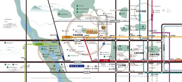 越秀·天玥交通图