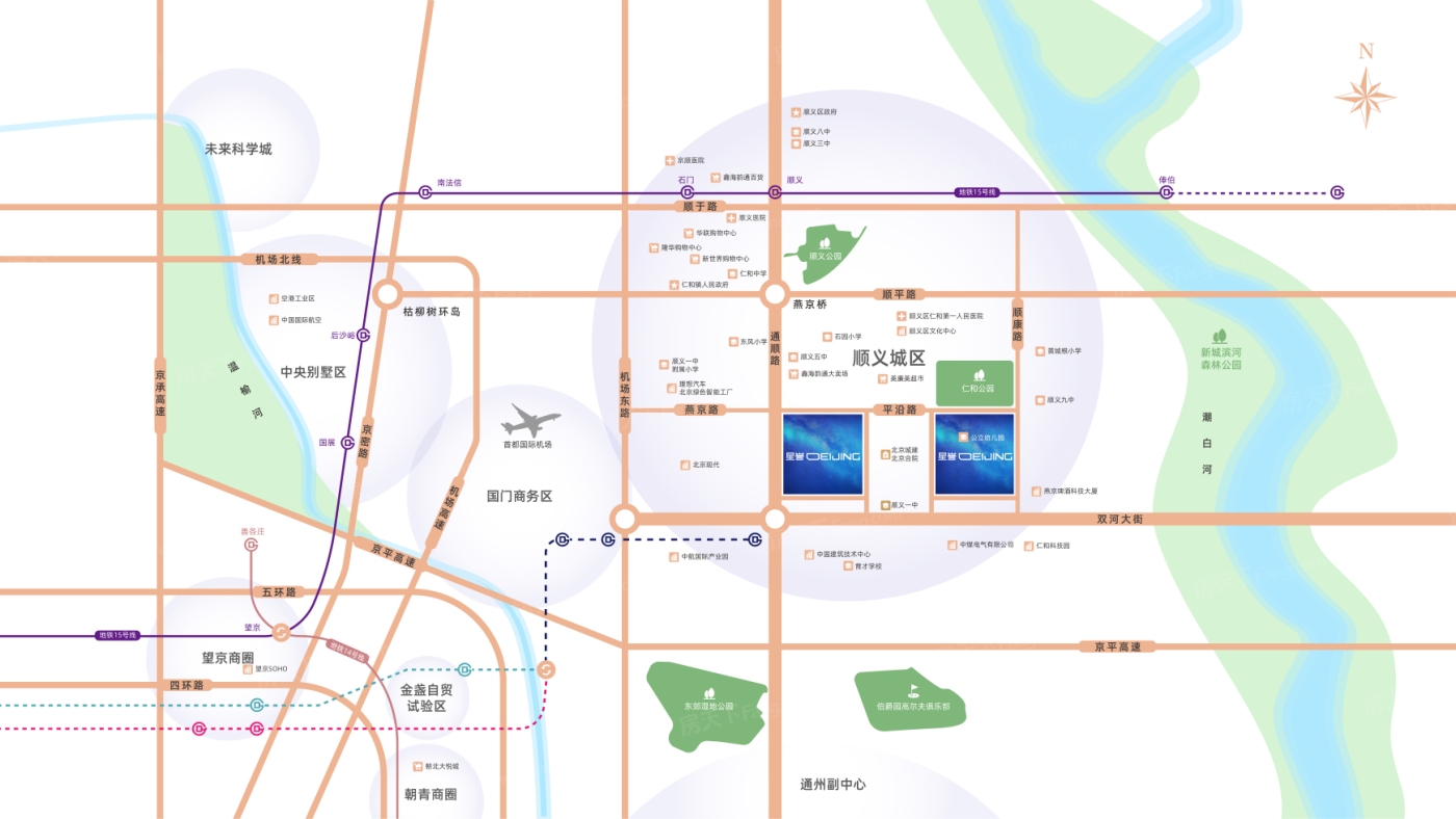 北京城建·星誉BEIJING交通图