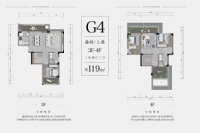 G4上叠建面119平