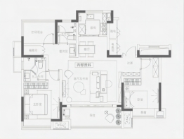 通和·星辰同辉3室2厅1厨2卫建面119.0㎡