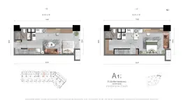 隆源时代ONE2室2厅1厨2卫建面52.89㎡