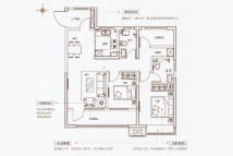 信达·君和蓝庭3室2厅2卫105㎡C户型