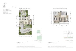 鹤山溪谷4室2厅1厨4卫建面181.00㎡