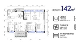 顺控博悦湾4室2厅1厨2卫建面142.00㎡