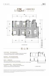 万盛TOD旭辉中心4室2厅1厨2卫建面125.0㎡