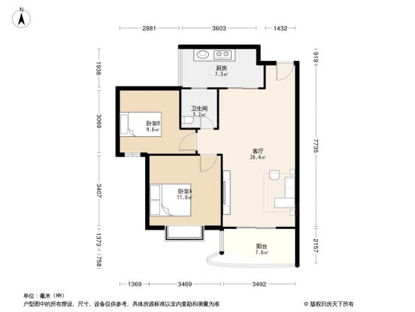楠域丽景户型图