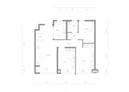 天津蘭园3室2厅1厨1卫建面89.00㎡