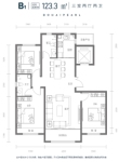 B1-123.3平3室2厅2卫