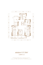 凤凰壹号3室2厅1厨3卫建面137.38㎡