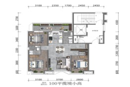 旭辉·首府铂辰时代3室2厅1厨2卫建面100.00㎡