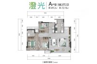 A户型建面约89.2平