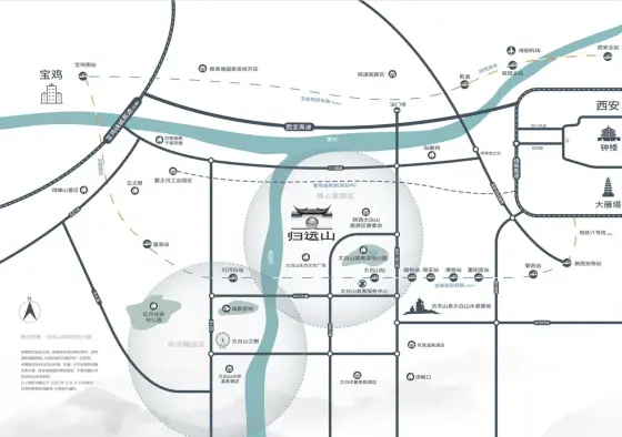 融创归远山交通图