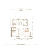 上东金茂智慧科学城四期（D1地块）标准层C户型