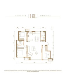 上东金茂智慧科学城四期（D1地块）3室2厅1厨2卫建面128.00㎡