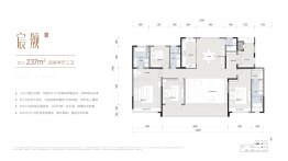 天一仁和·云玺雅颂4室2厅1厨3卫建面237.00㎡