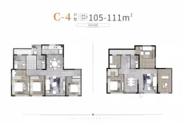 中海云麓九里·云樾台7室4厅1厨3卫建面105.0㎡