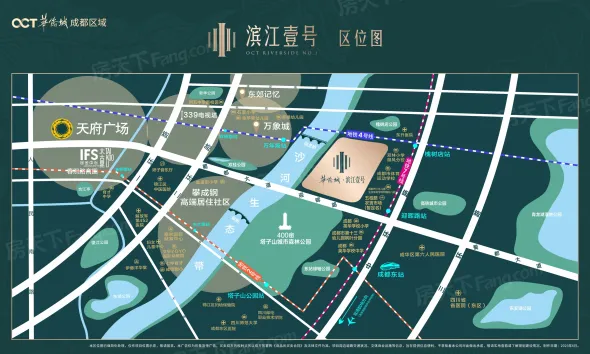 成都华侨城滨江壹号_华侨城滨江壹号户型图_地址_华侨城滨江壹号房价 -成都房天下