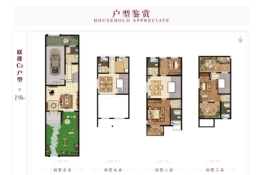 水墨熙园3室3厅1厨5卫建面219.00㎡