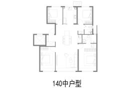 璀璨公元4室2厅1厨2卫建面140.0㎡