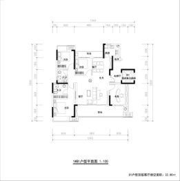 江投中鼎璟宸云府4室2厅2卫建面128.00㎡