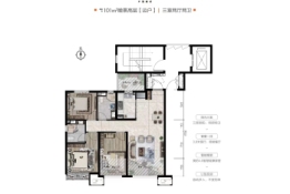 学府美的城3室2厅2卫建面101.00㎡