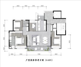 越秀曦悦府4室2厅1厨2卫建面136.00㎡