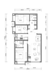 万科都荟·都荟四季3室2厅1厨2卫建面110.00㎡