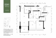 鸿荣源尚云2期89㎡02户型
