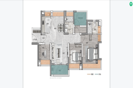 中国铁建·翰林新语3室2厅建面92.0㎡