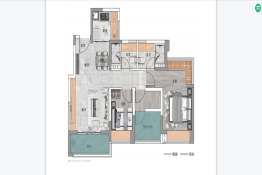 中国铁建·翰林新语2室2厅1卫建面82.0㎡