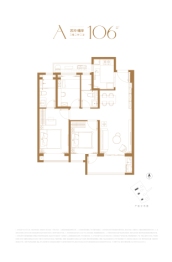 天汇玺3室2厅1厨2卫建面106.00㎡