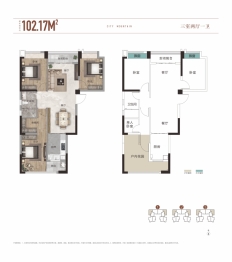 和立·谷山悦3室2厅1厨1卫建面102.17㎡