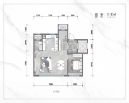 龙湖·海河砚熙台3室2厅1厨3卫建面143.00㎡