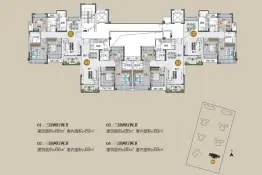 星樾荟花园3室2厅1厨2卫建面88.0㎡