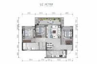 T洋房建面约124平