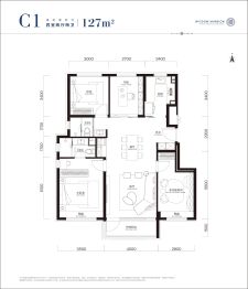 中海学府里4室2厅1厨2卫建面127.0㎡