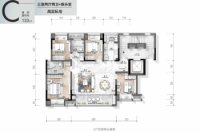 C户型建面约133平