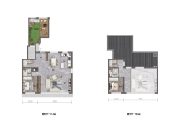 上叠132平米户型