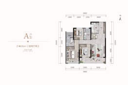 绿城招商·文澜锦园3室2厅1厨2卫建面106.00㎡